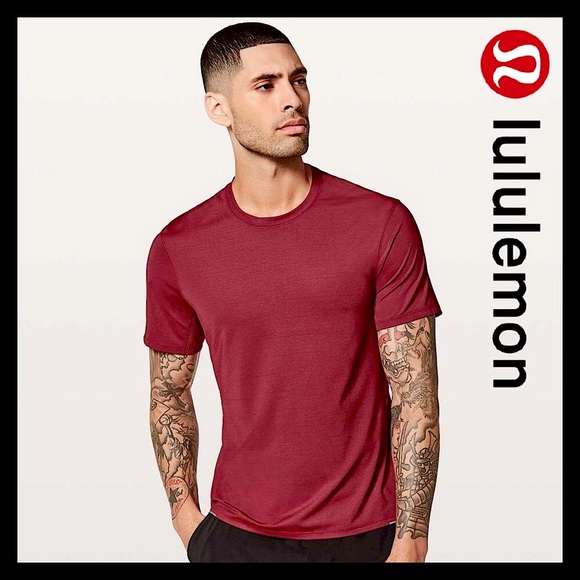 lululemon athletica Other - Lululemon Men’s Runway Short Sleeve Athletic T-Shirt Size (L) Large -Caliente